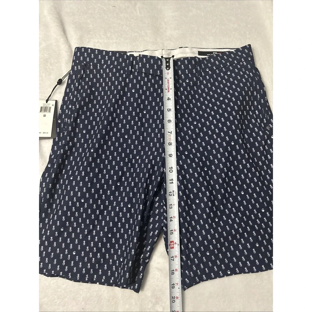 NWT RLX Ralph Lauren Golf Shorts Blue Pineapples Water Repellent Size 32 $98 - Picture 4 of 8